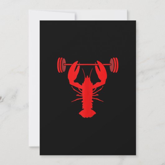 Weightlifting Lobster Bodybuilder At Gym (Front)
