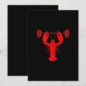 Weightlifting Lobster Bodybuilder At Gym (Front/Back)