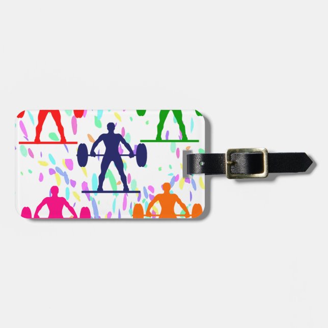 WEIGHTLIFTING LUGGAGE TAG (Front Horizontal)