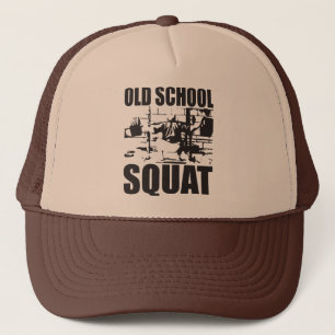 Weightlifting - Old School Squat Trucker Hat