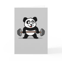 Weightlifting Panda Card Weightlifting Panda Card