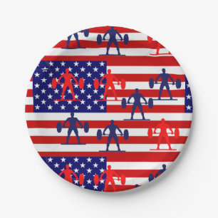 Weightlifting Paper Plates