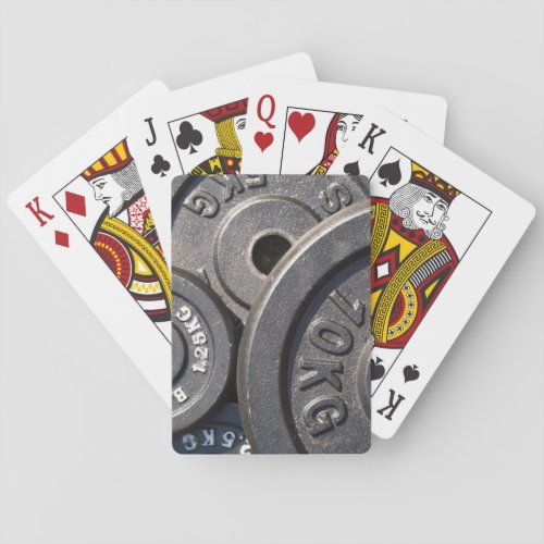 Weightlifting Plates Playing Cards