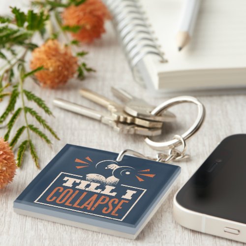 Weightlifting Quote Design Keychain