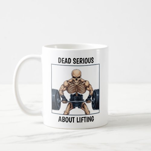 Weightlifting Skeleton Coffee Mug