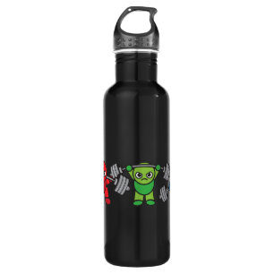 Weightlifting - Squat, Press, Deadlift - Kawaii Stainless Steel Water Bottle