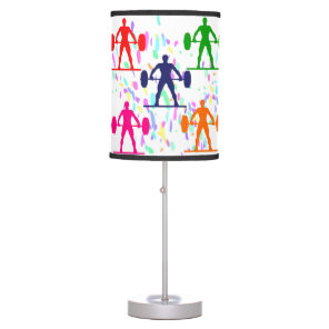 Weightlifting Table Lamp