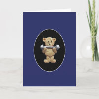 weightlifting teddy bear