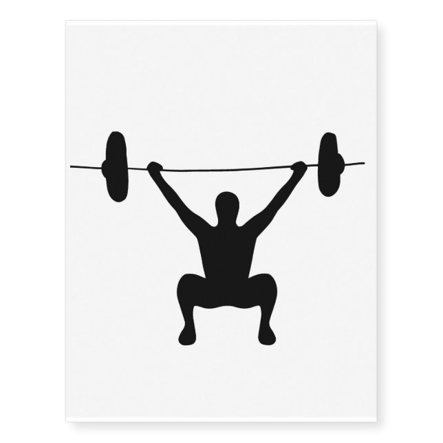 Weightlifting Temporary Tattoos (Front)