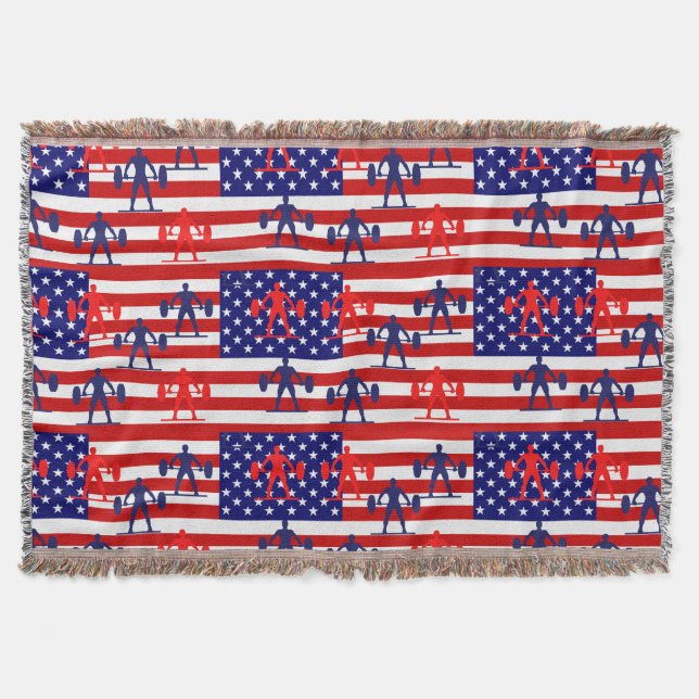 WEIGHTLIFTING     THROW BLANKET (Front)