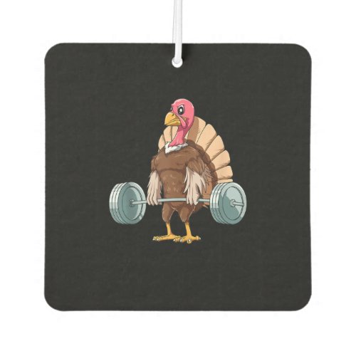 Weightlifting Turkey Deadlifting Thanksgiving Air Freshener