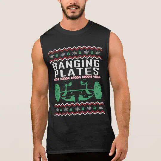 Weight lifting christmas sweater Clearance