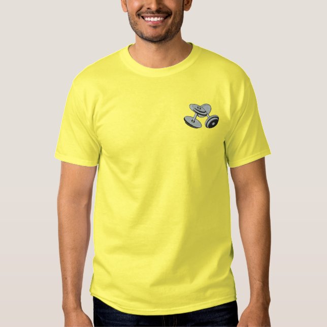 Weights Embroidered T-Shirt (Front)