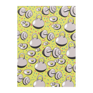 Weights pattern acrylic print