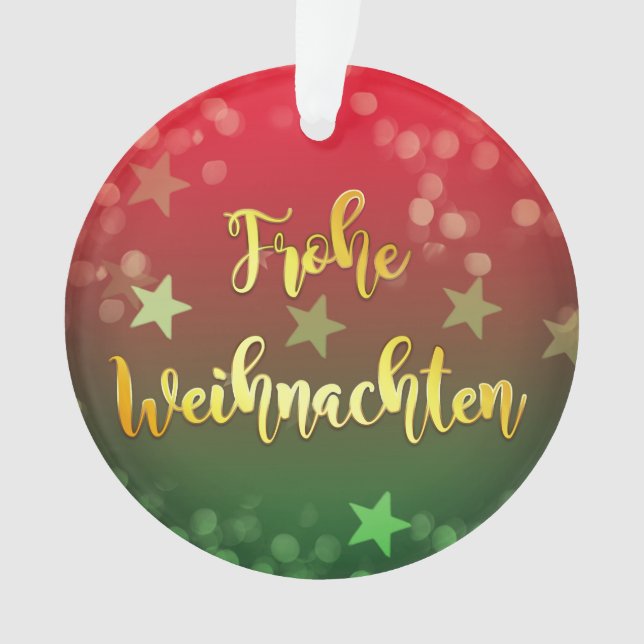 Weihnachten Baumanhänger  Frohe Weihnachten Ornament (Front)