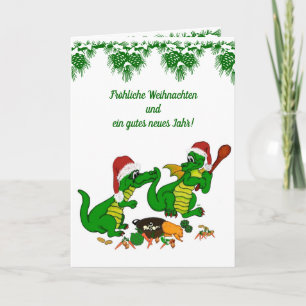 Weihnachts Drachen , auf Deutsch Holiday Card