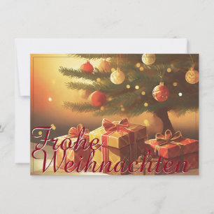 Weihnachtsbaum mit goldenen Geschenken