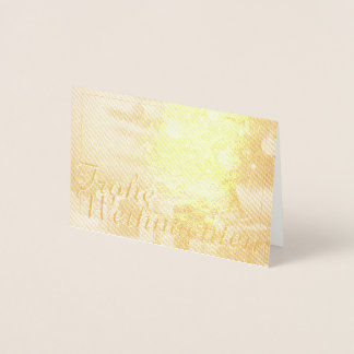 Weihnachtsbaum mit goldenen Geschenken Foil Card