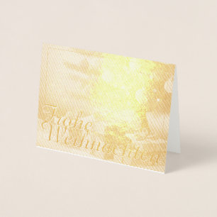 Weihnachtsbaum mit goldenen Geschenken Foil Card