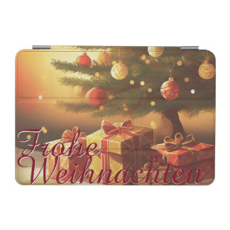 Weihnachtsbaum mit goldenen Geschenken iPad Mini Cover