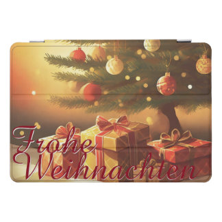 Weihnachtsbaum mit goldenen Geschenken iPad Pro Cover