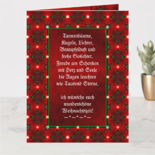 Weihnachtsgedicht Deutsch , Add Your Text Card