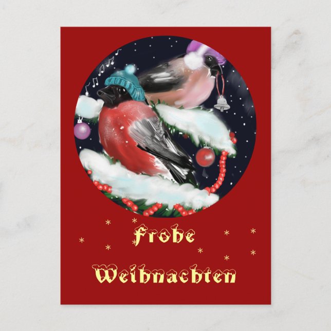 Weihnachtsgruss , Dompfaff Postcard (Front)
