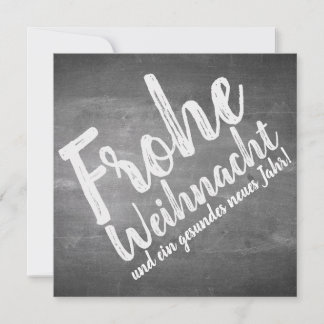 Weihnachtsgrüße auf der Kreidetafel