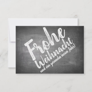 Weihnachtsgrüße auf der Kreidetafel