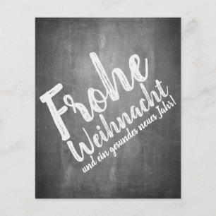 Weihnachtsgrüße auf der Kreidetafel