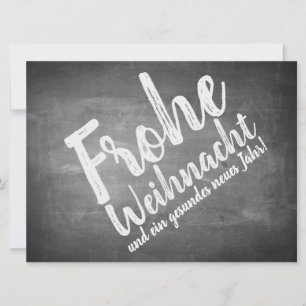 Weihnachtsgrüße auf der Kreidetafel