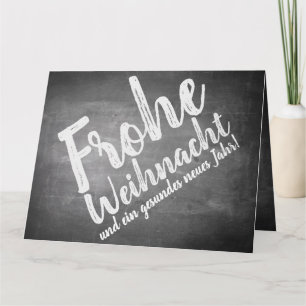 Weihnachtsgrüße auf der Kreidetafel Card