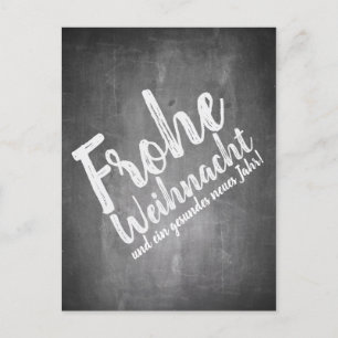 Weihnachtsgrüße auf der Kreidetafel Holiday Postcard