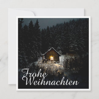 Weihnachtsgrüße mit Hexenhaus