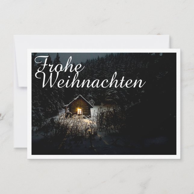 Weihnachtsgrüße mit Hexenhaus (Front)