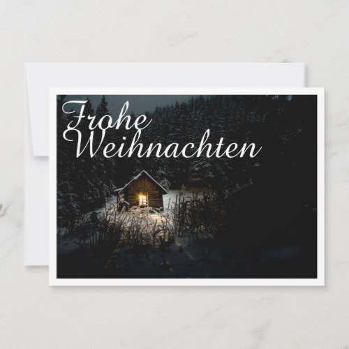 Weihnachtsgre mit Hexenhaus