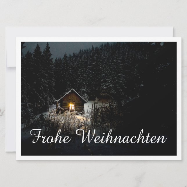 Weihnachtsgrüße mit Hexenhaus (Front)