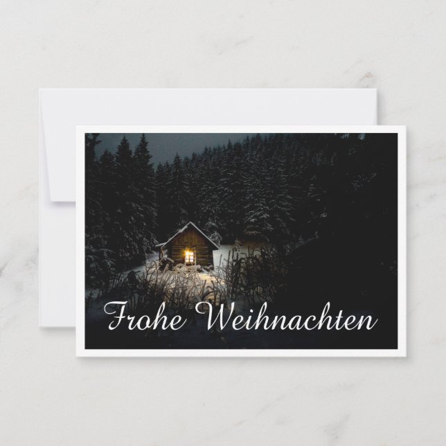 Weihnachtsgrüße mit Hexenhaus (Front)