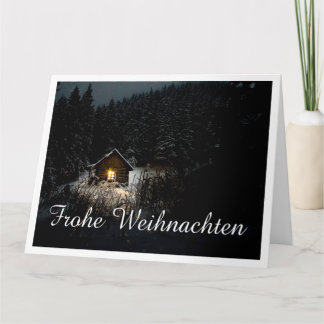 Weihnachtsgrüße mit Hexenhaus Card