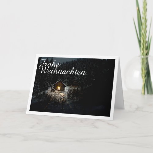 Weihnachtsgre mit Hexenhaus Card