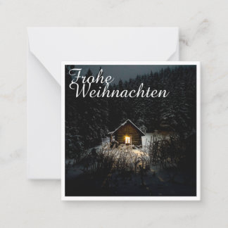 Weihnachtsgrüße mit Hexenhaus Note Card
