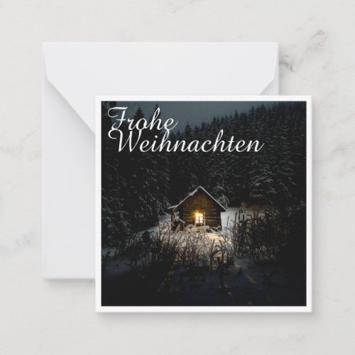 Weihnachtsgre mit Hexenhaus Note Card