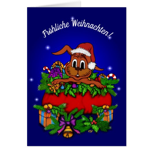 Weihnachtskaninchen , Fröhliche Weihnachten! (Front)