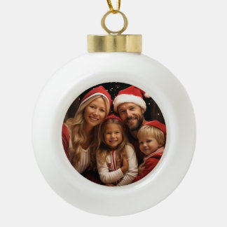 Weihnachtskugel mit Foto Ceramic Ball Christmas Ornament
