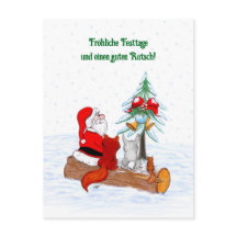 Weihnachtsmann Kaninchen Fox Eichhörnchen, Deutsch