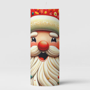 Weihnachtsmann Papai Noel Baba Saint Nicholas Kris Pillar Candle