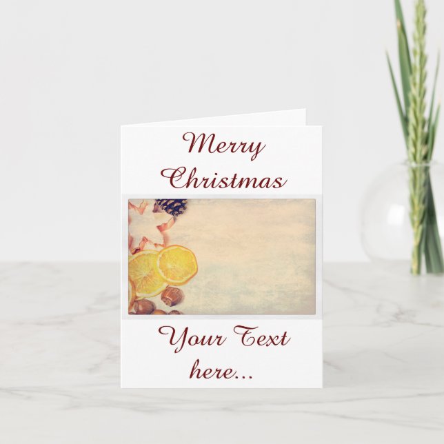 Weihnachtsmotiv  mit Früchten... Holiday Card (Front)