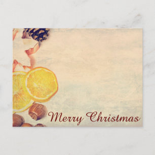 Weihnachtsmotiv mit Früchten... Holiday Postcard