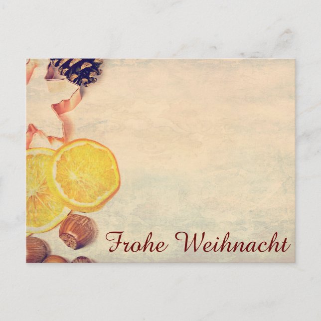 Weihnachtsmotiv  mit Früchten... Postcard (Front)