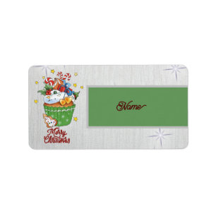 Weihnachtsmuffin label